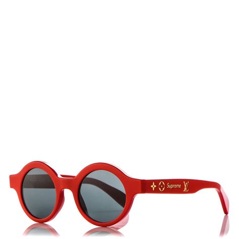 Supreme x Louis Vuitton Downtown Sunglasses Red Men's